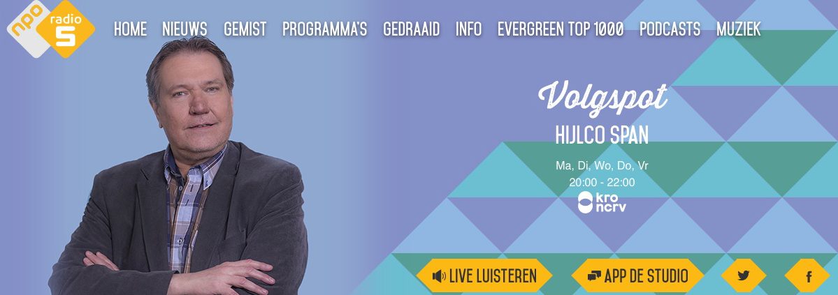 mengen Arena Sociale wetenschappen LUISTER TERUG - 30 maart 2018, 20.00 uur: Volgspot (NPO Radio 5) - Carel  Kraayenhof