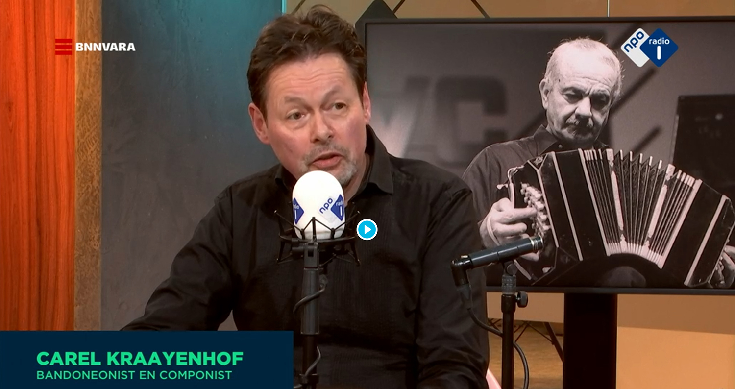 Carel Kraayenhof eert zijn held Astor Piazzolla