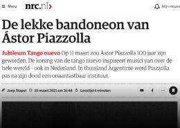 NRC: De lekke bandoneon van Astor Piazzolla
